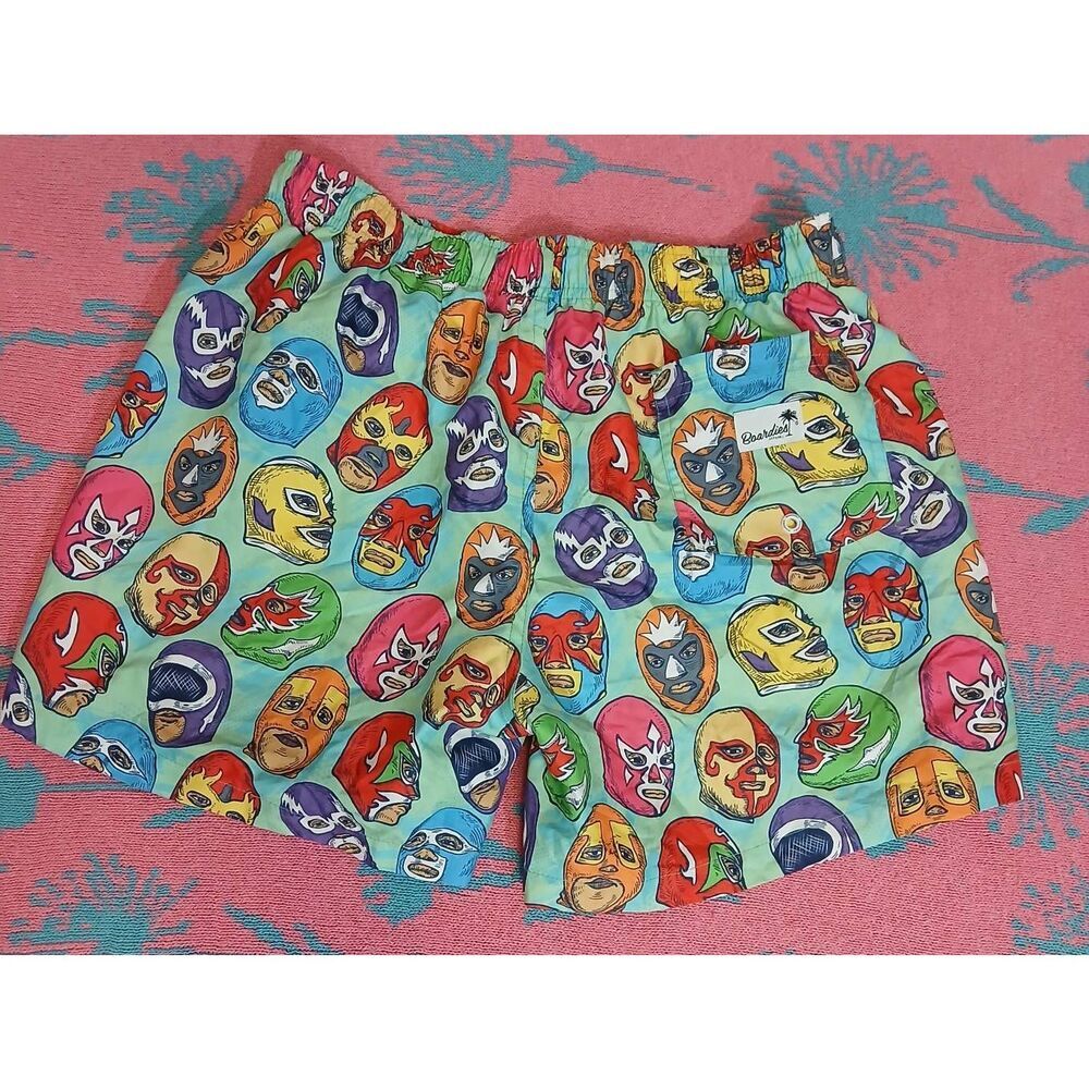Boardies mens medium multi color swim trunks board shorts ski mask spruce green - Picture 9 of 10